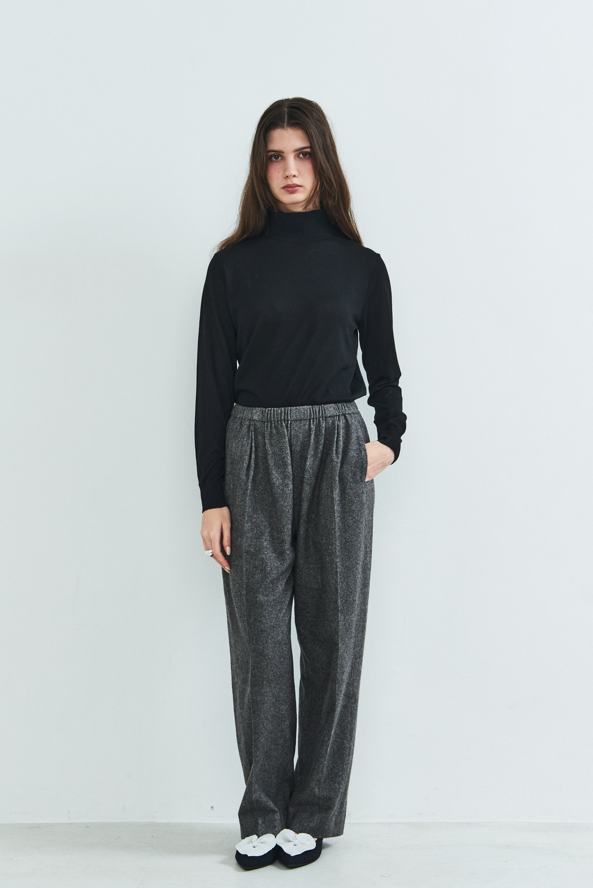 Sheer High Neck Knit