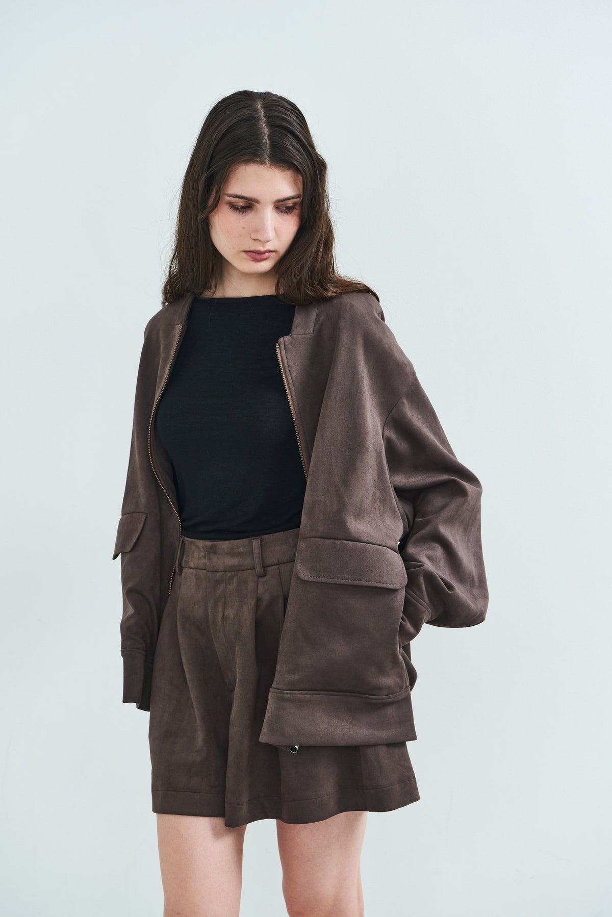 【PRE ORDER】Suede Zip Jacket