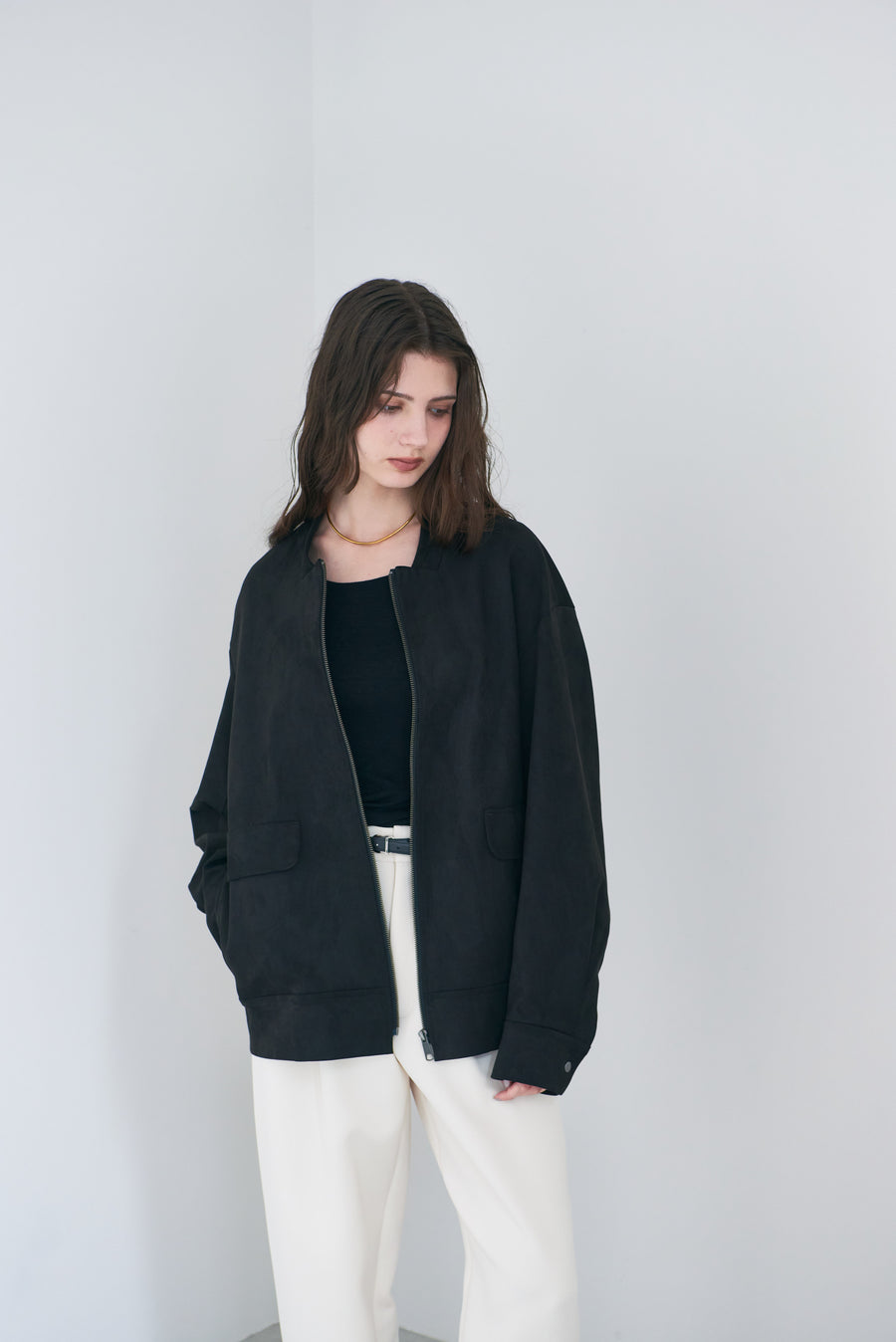 Suede Zip Jacket