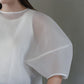 Re order//Sheer Sculpture Tops