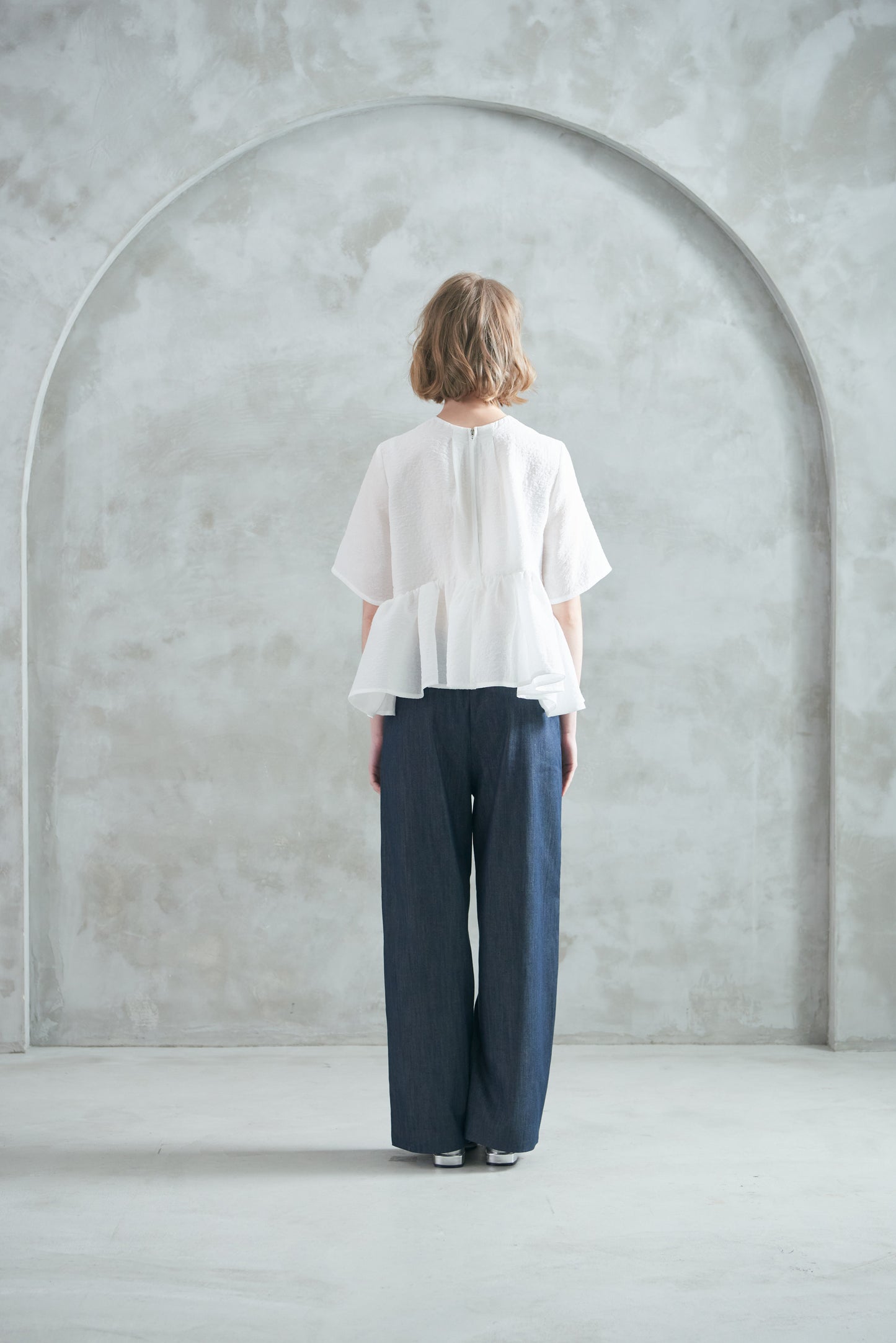 Pre Order/Light Denim Easy Pants