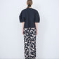 Pre Order // Velour ink wave pants
