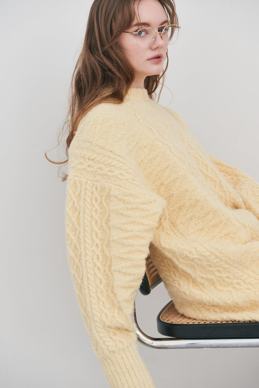 Fluffy Cable Knit