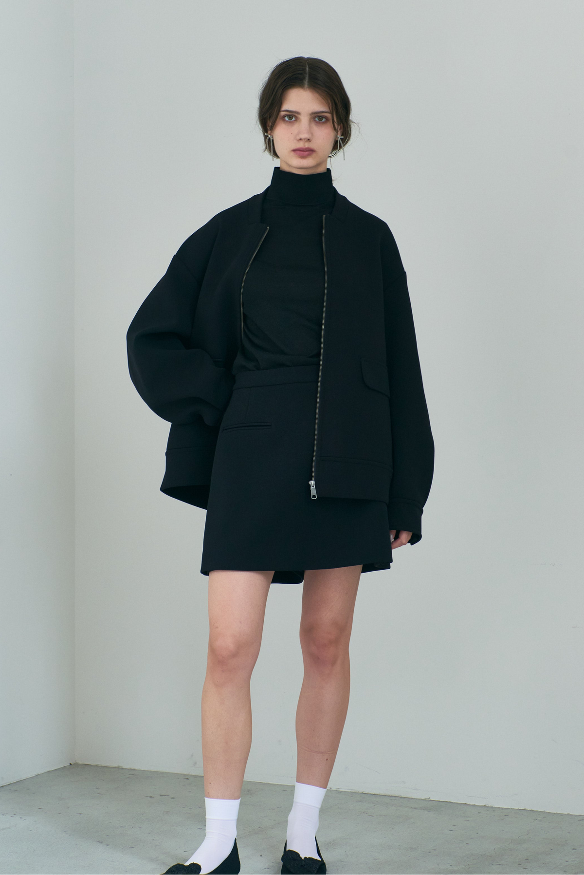 Sheer High Neck Knit