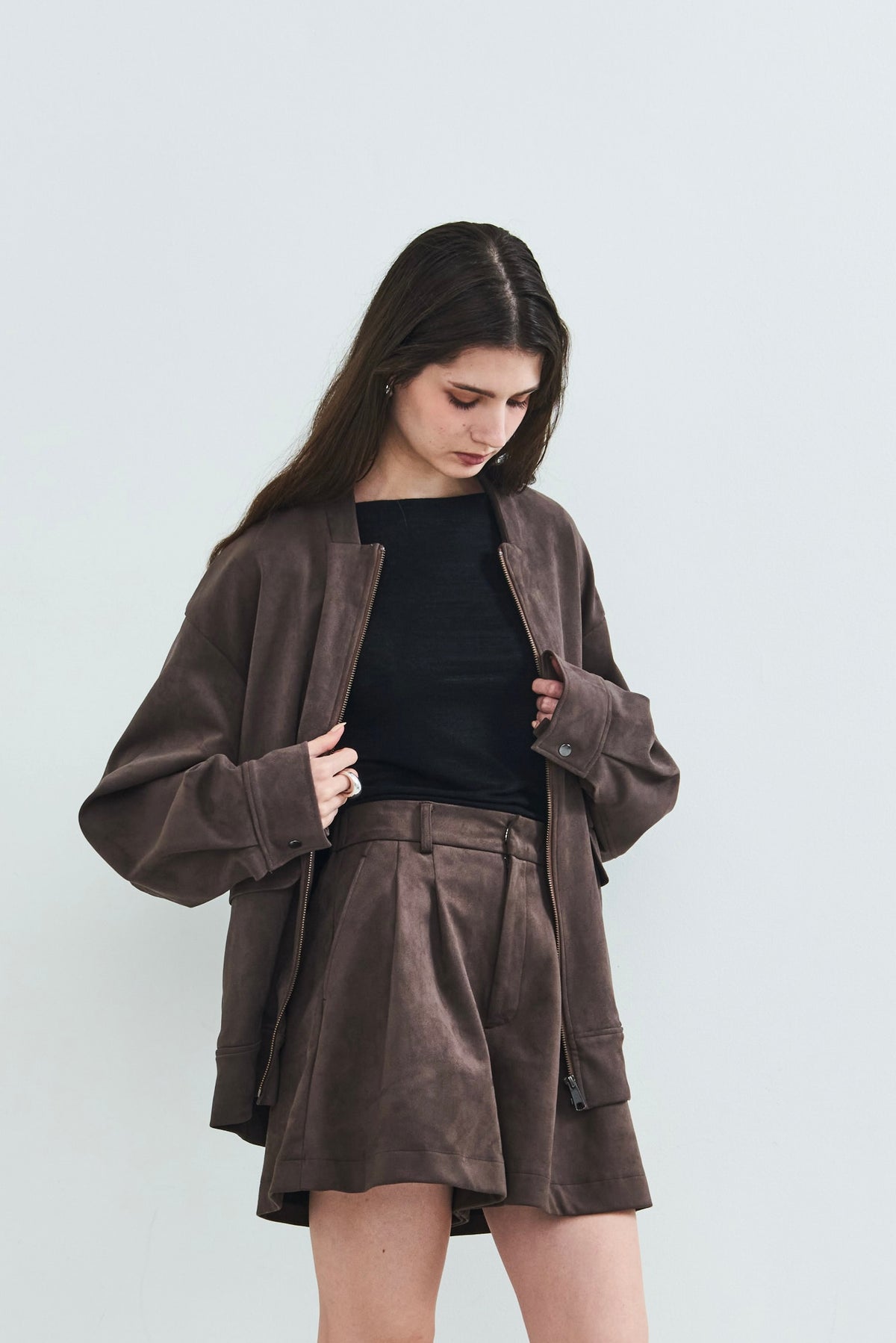 【PRE ORDER】Suede Zip Jacket