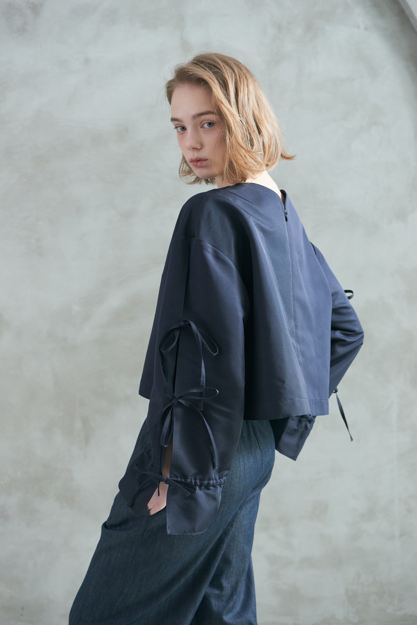 Pre Order/Tie Sleeve Blouse