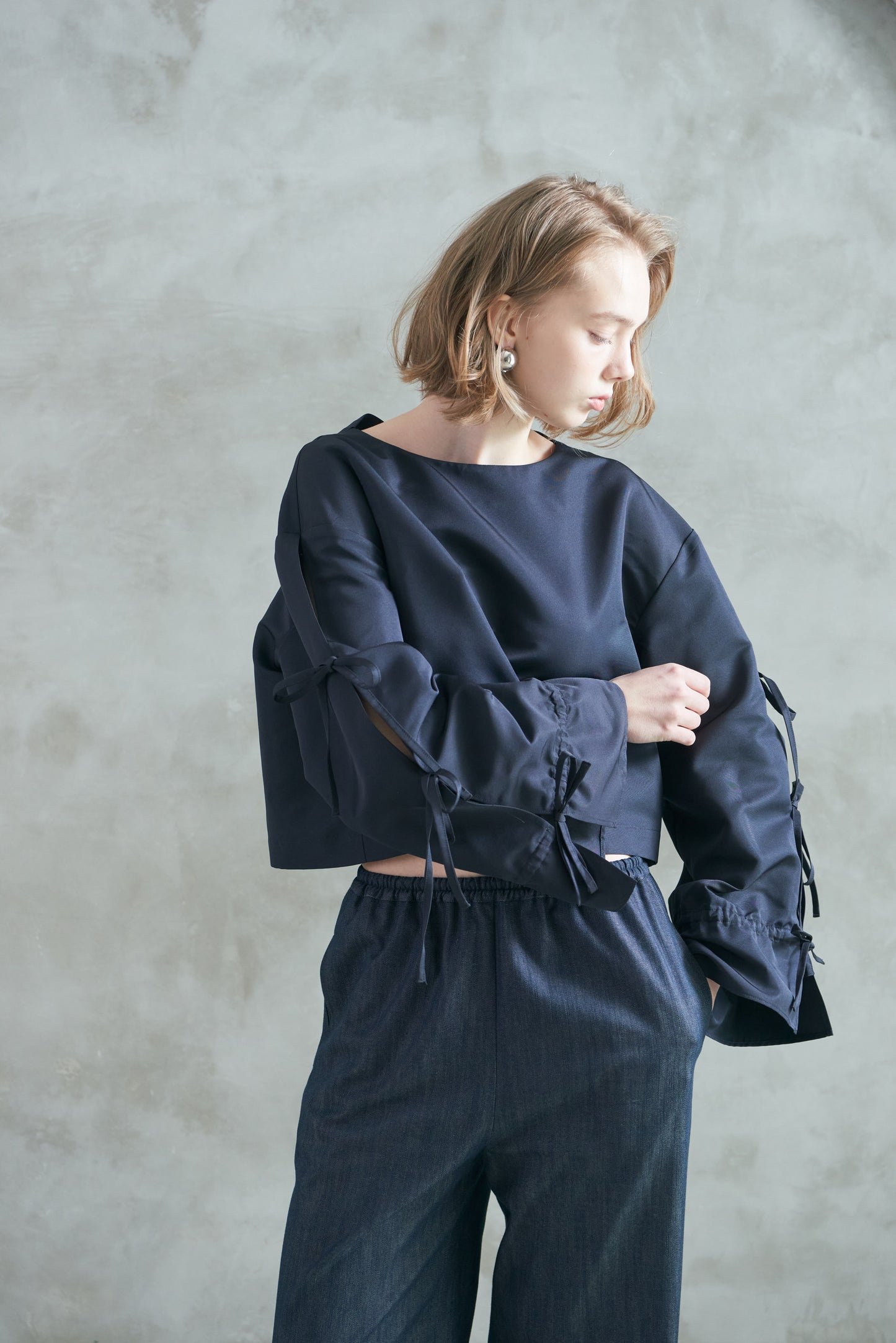 Pre Order/Tie Sleeve Blouse