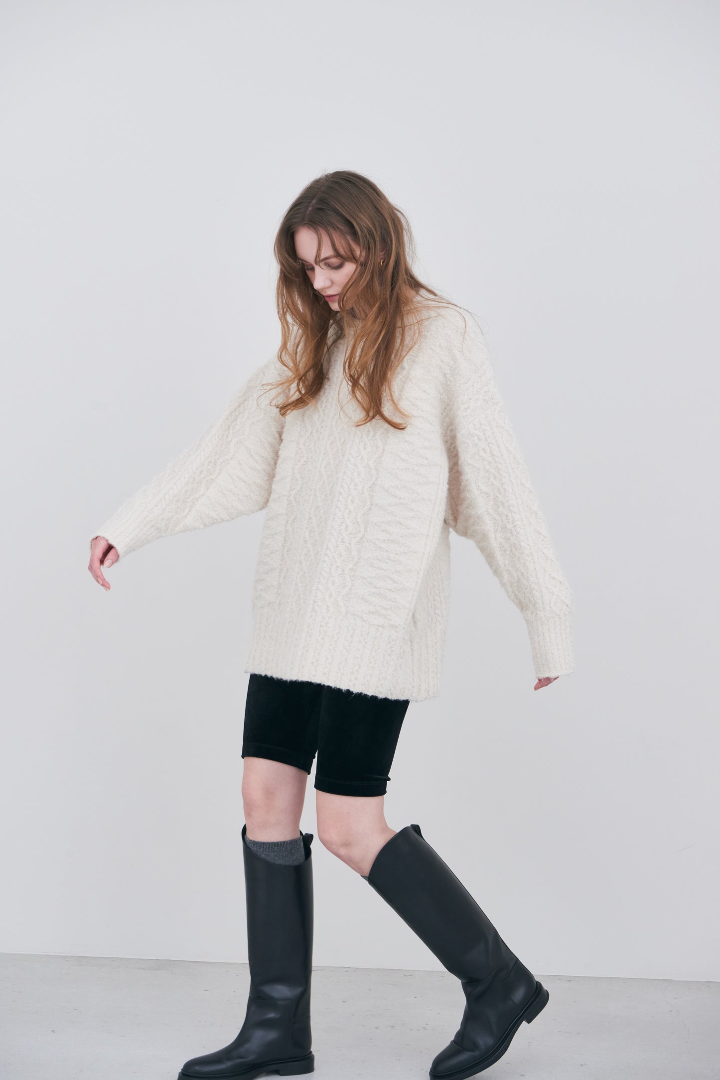 Fluffy Cable Knit