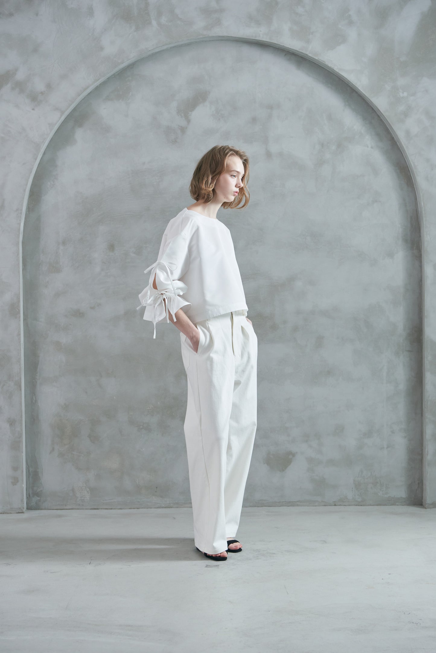 Pre Order/Tie Sleeve Blouse