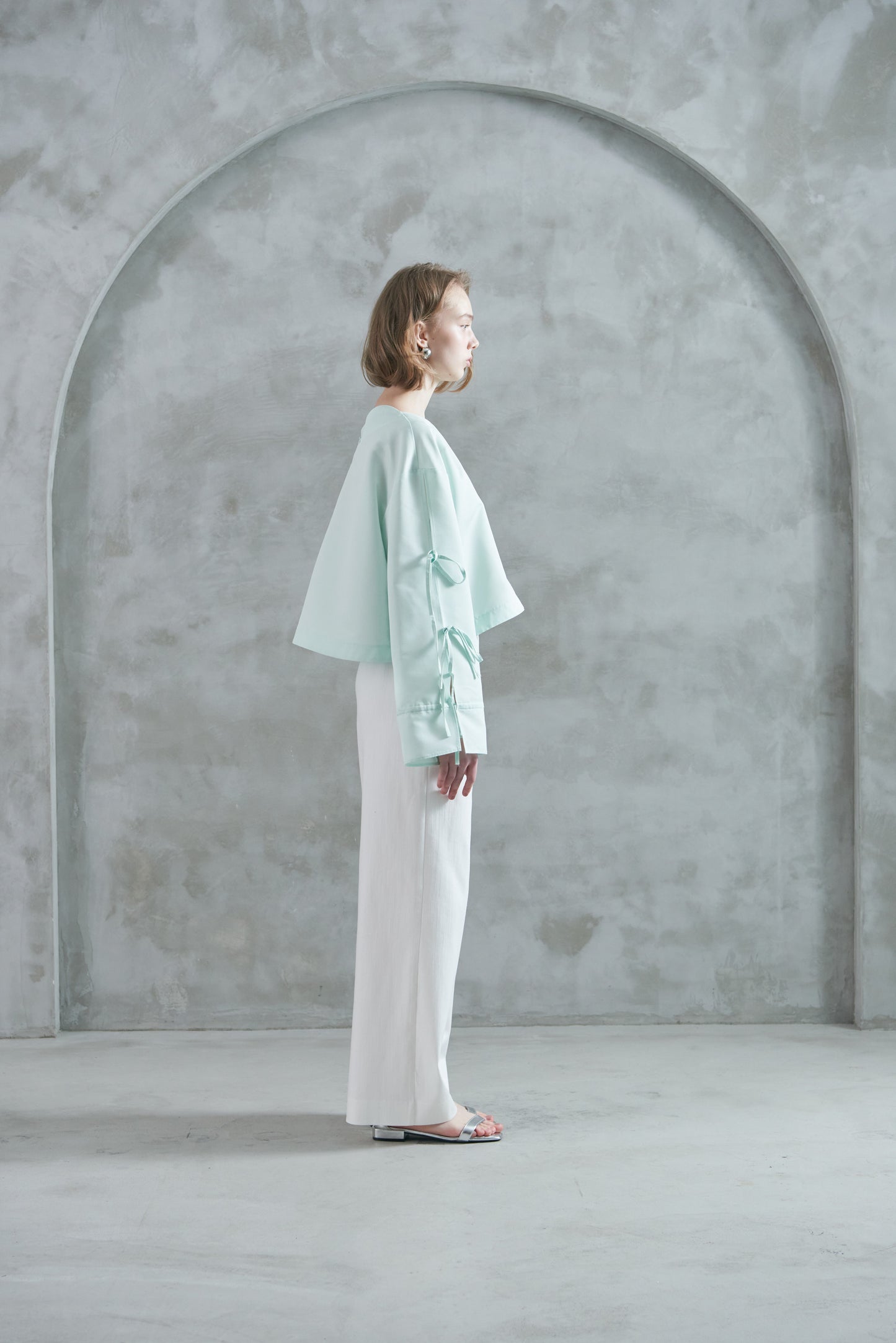 Pre Order/Tie Sleeve Blouse