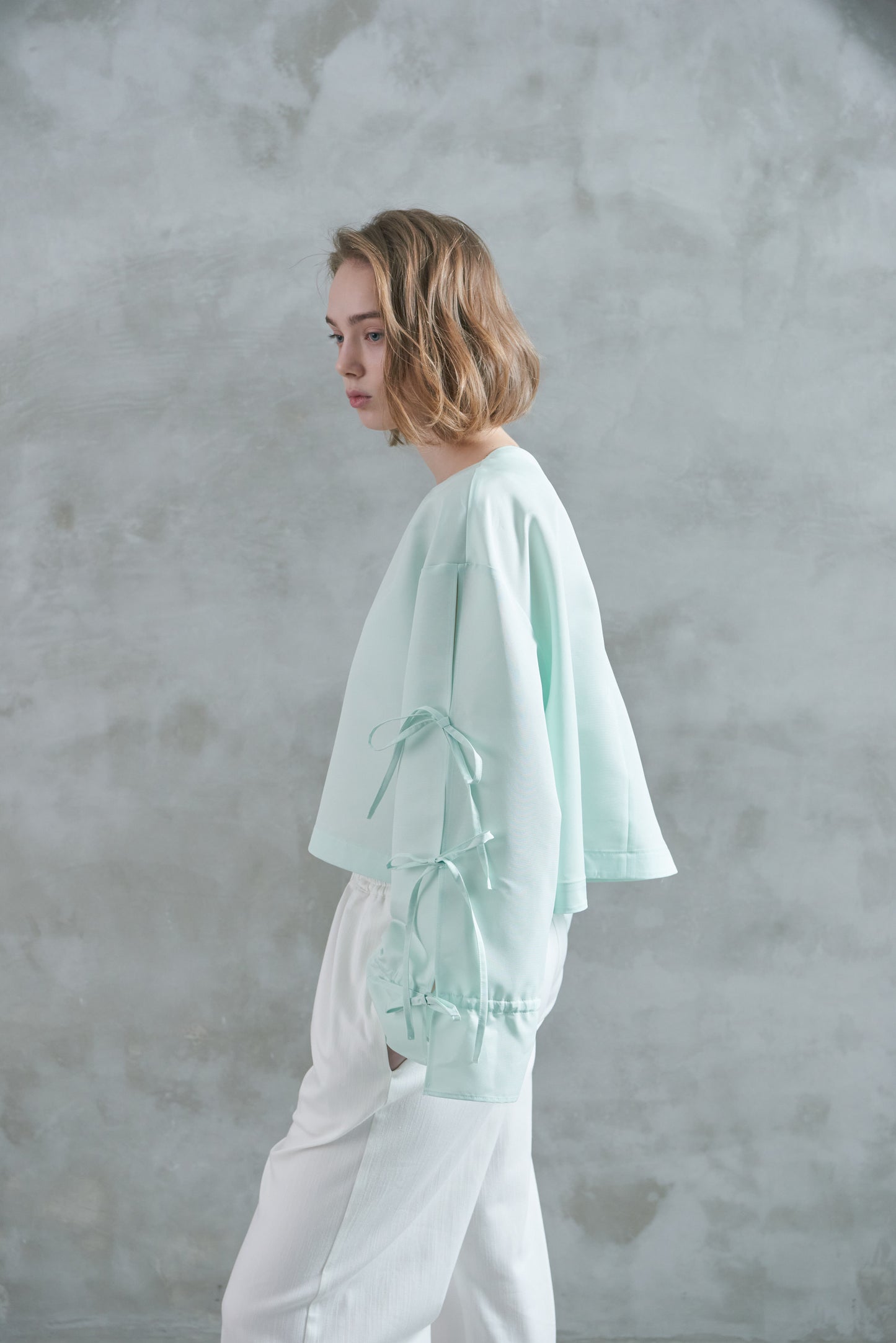 Pre Order/Tie Sleeve Blouse