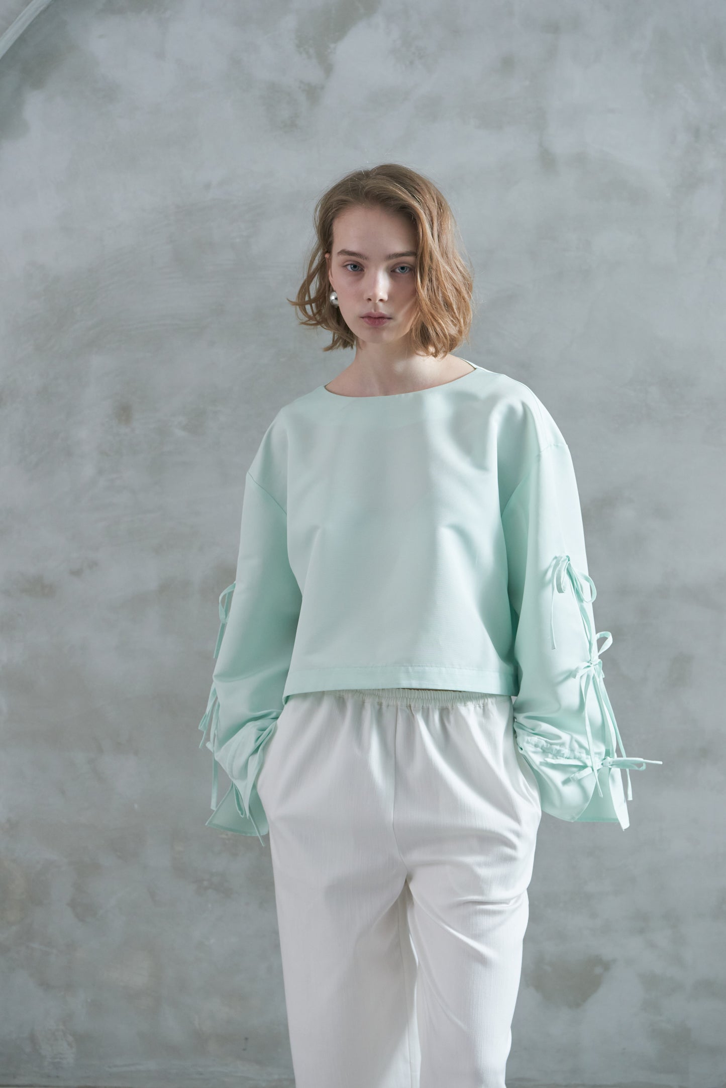 Pre Order/Tie Sleeve Blouse