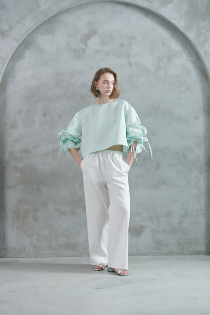 Pre Order/Light Denim Easy Pants