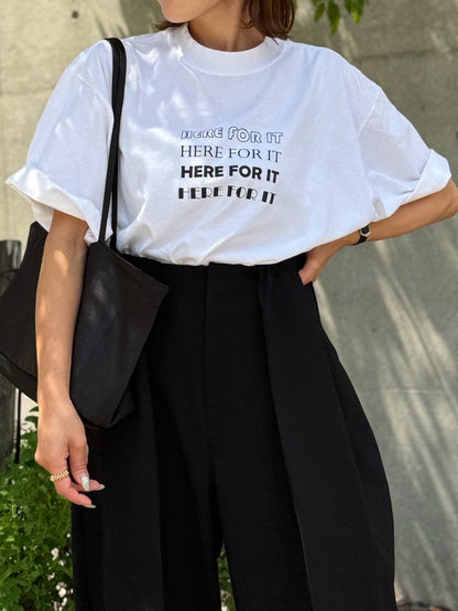 Boyfriend Tee (Here for it)