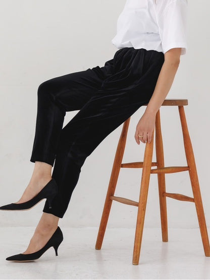 Velour easy pants