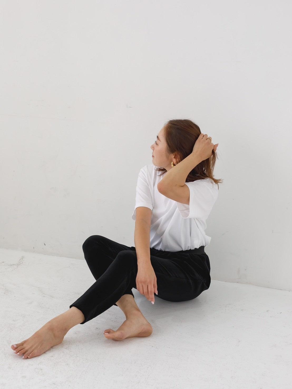 Velour easy pants