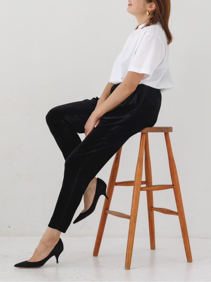 Velour easy pants