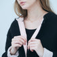 Bicolor raccoon knit coatigan