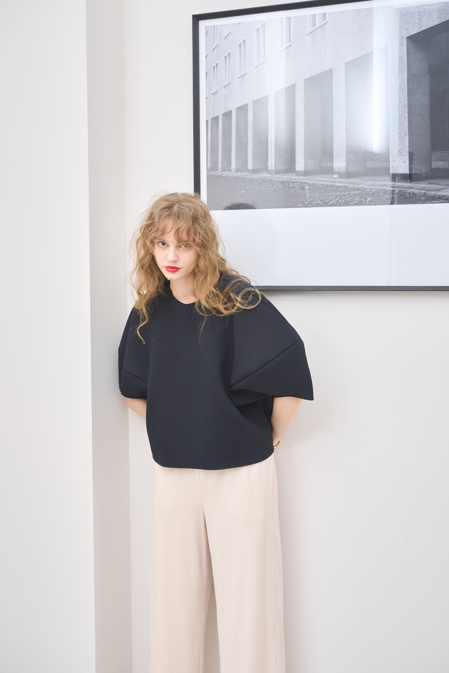 Sculpture form pullover 