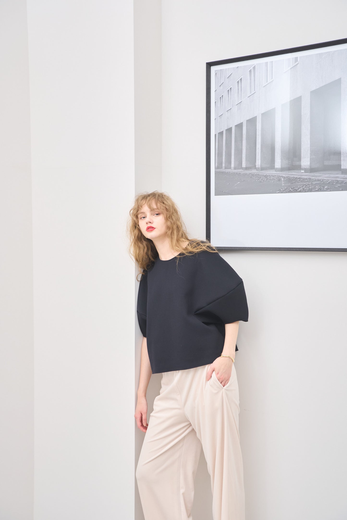 Sculpture form pullover 