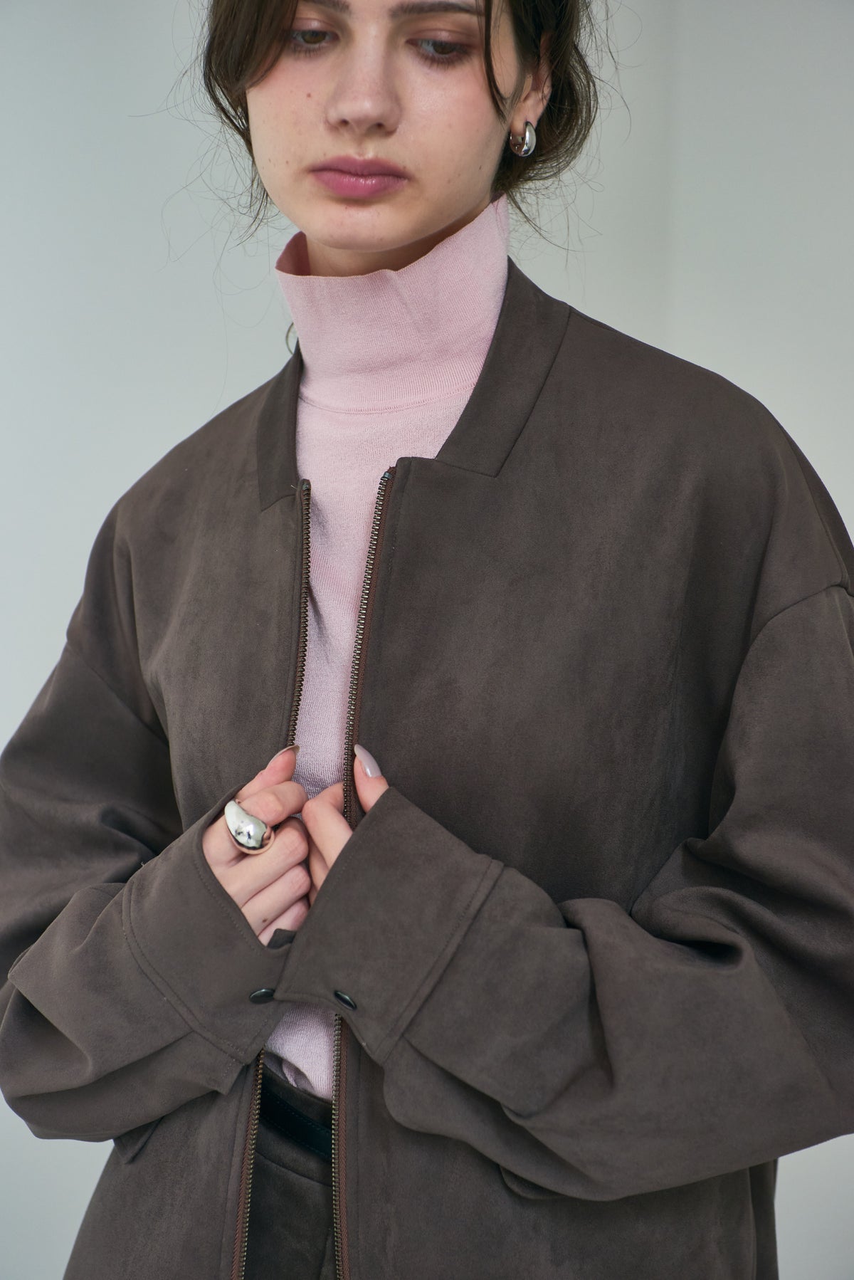 Sheer High Neck Knit