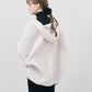 Pre Order/Scallop Boa Hoodie / Ivory