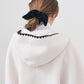 Pre Order/Scallop Boa Hoodie / Ivory